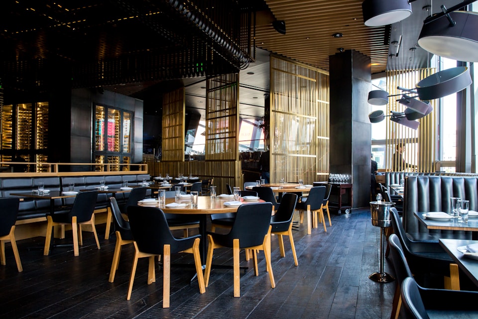 Small restaurant dining room